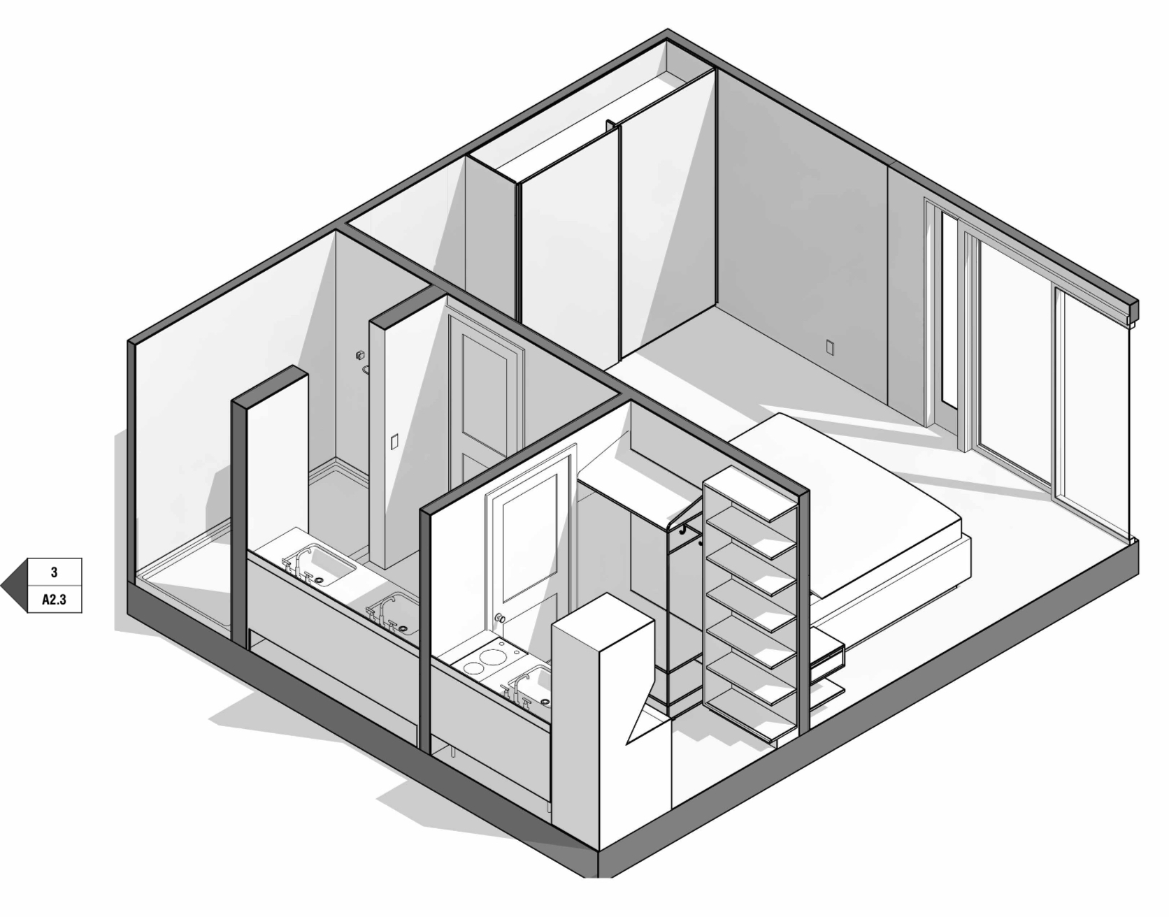 330 sq ft Attached Garage Conversion JADU in Los Angeles