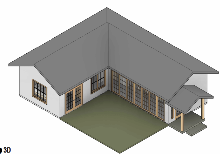 Nova 749 SQFT ADU 3D Rendering view 2
