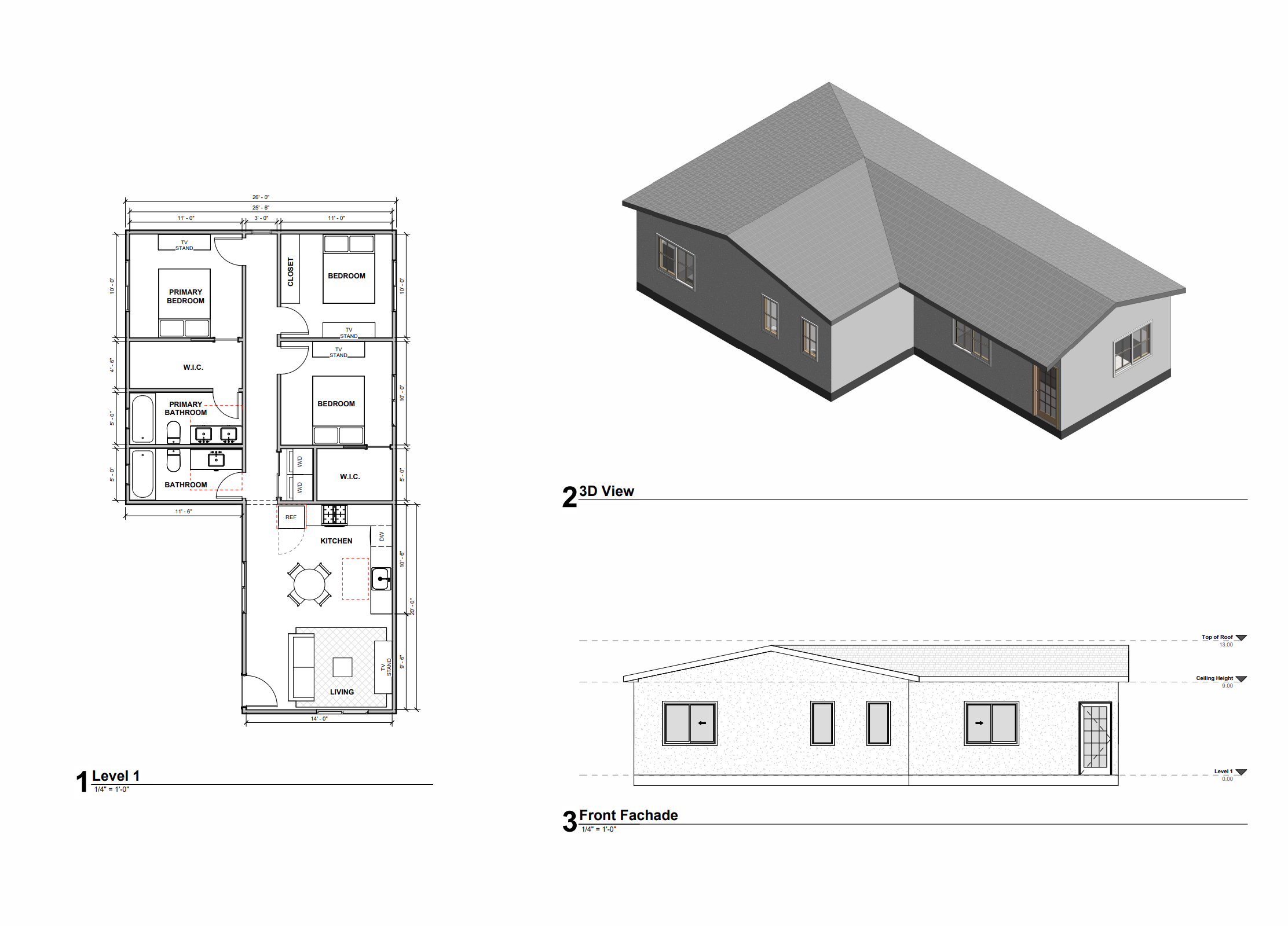 Sierra 1000 SQFT ADU Overview view 2