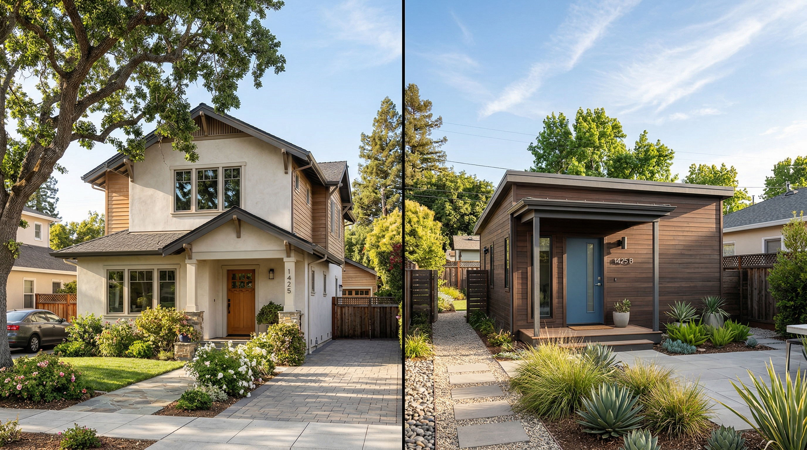 Main house and separate ADU with own entrance and address