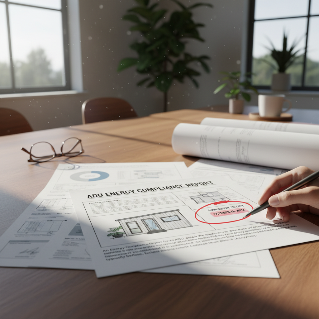 What Is an Energy Compliance Report for an ADU and When Is It Submitted to the City